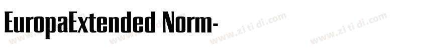 EuropaExtended Norm字体转换
